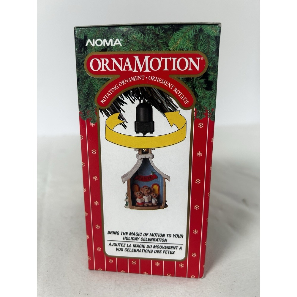 NIB Vintage 1989 NOMA Ornamotion Rotating Church Mouse Choir Ornament W/Motor. - Picture 3 of 7